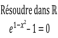 Résolution d'une équation avec exponentielle - 1ère vidéo